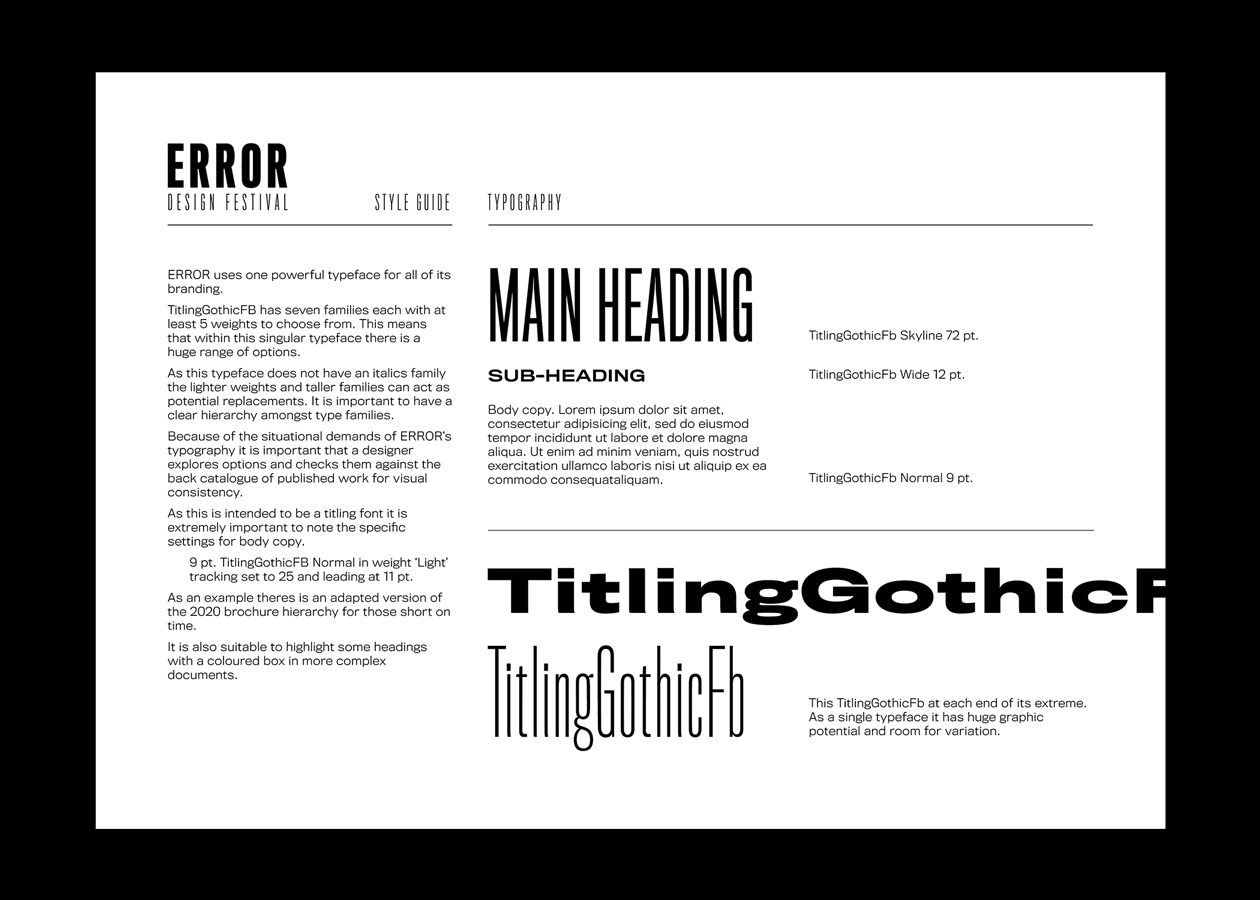 Above: Style Guide
