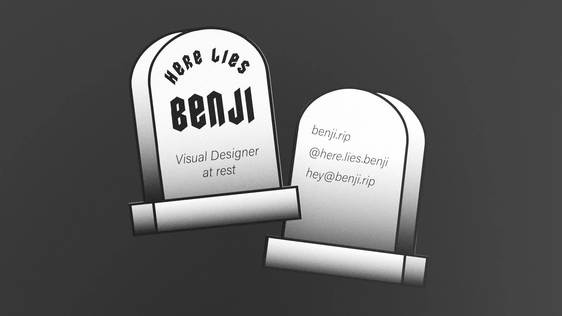 Above: Die-Cut Business Card